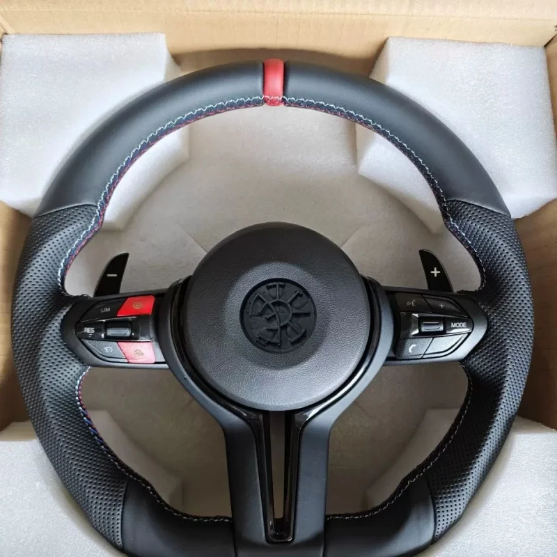 Red M1 M2 Car Steering Wheel For BMW E90 M6 M3 F20 F30 F22 F01 F10 M2 F87 M3 F80 M5 X3 F25 F82 F15 E70 E90 E71 E60 X5 E70