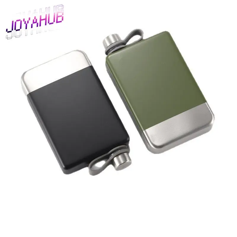 

Customized LOGO Stainless Steel Square Small Wine Flask Whiskey Vodka Metal Bottle Personalized Portable Wine Flask Gift OEM
