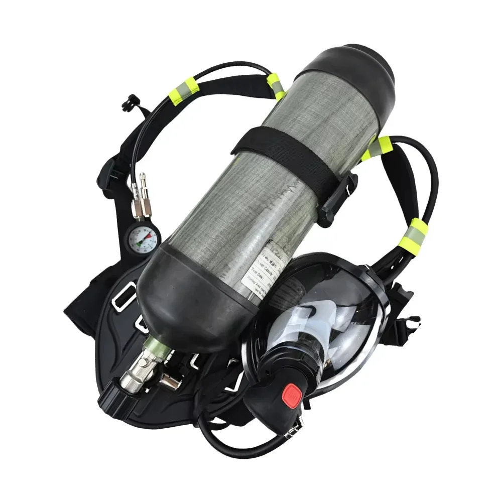 

Fire Equipment EN137 Carbon Fiber Gas Cylinder 6.8L 300 bar scba respirator SCBA