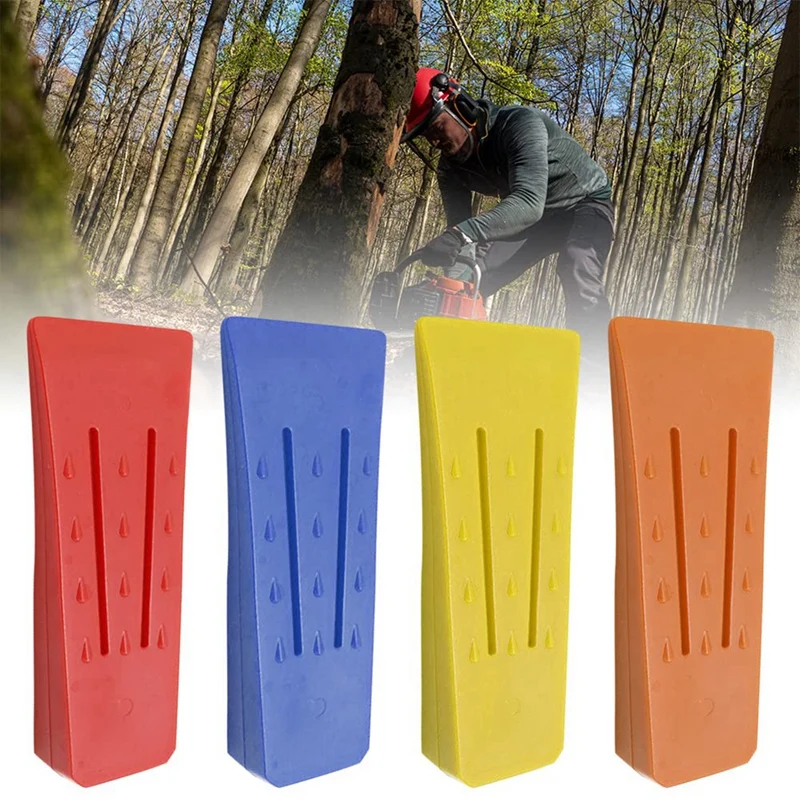 Plastic Logging Pin Saw Pack Of 4 ABS Impact-Resistant And Cold-Resistant Forestry Wedge, Falling Cutting Column Chainsaw