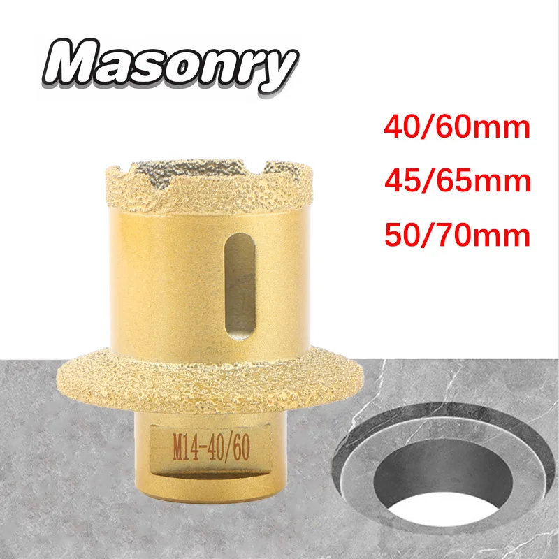 Brazed Diamond Core Drill Bits Washbasin Water Sink Hole Saw For Porcelain Tiles Marble Granite Countertop Sewer Hole Opener Too