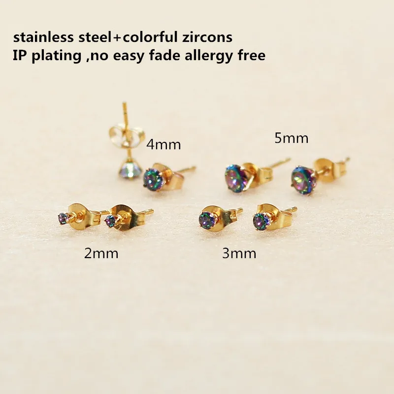 Серьги-гвоздики-из-нержавеющей-стали-2-3-4-5-мм