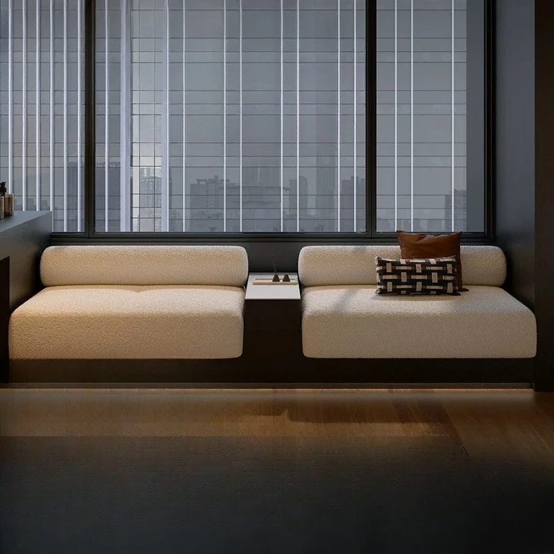 

Sled bay window sofa, horizontal hall bay window table, living room bay window sofa