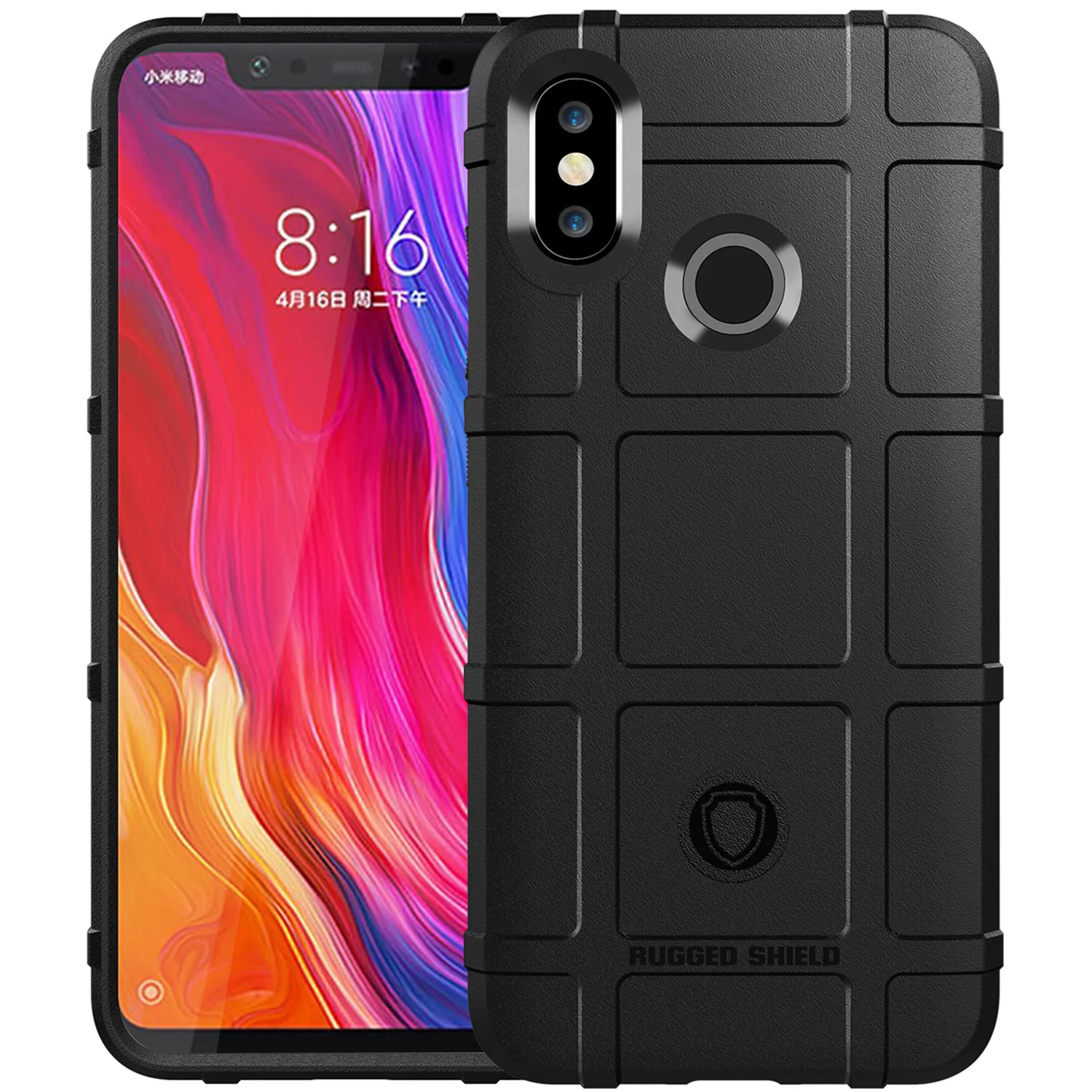 

Защитный противоударный чехол для xiaomi 8, Mi8 lite, противоскользящий силиконовый чехол с сеткой для Mi 8se, Mi 8, mi 8 lite, бронированные резиновые задние чехлы