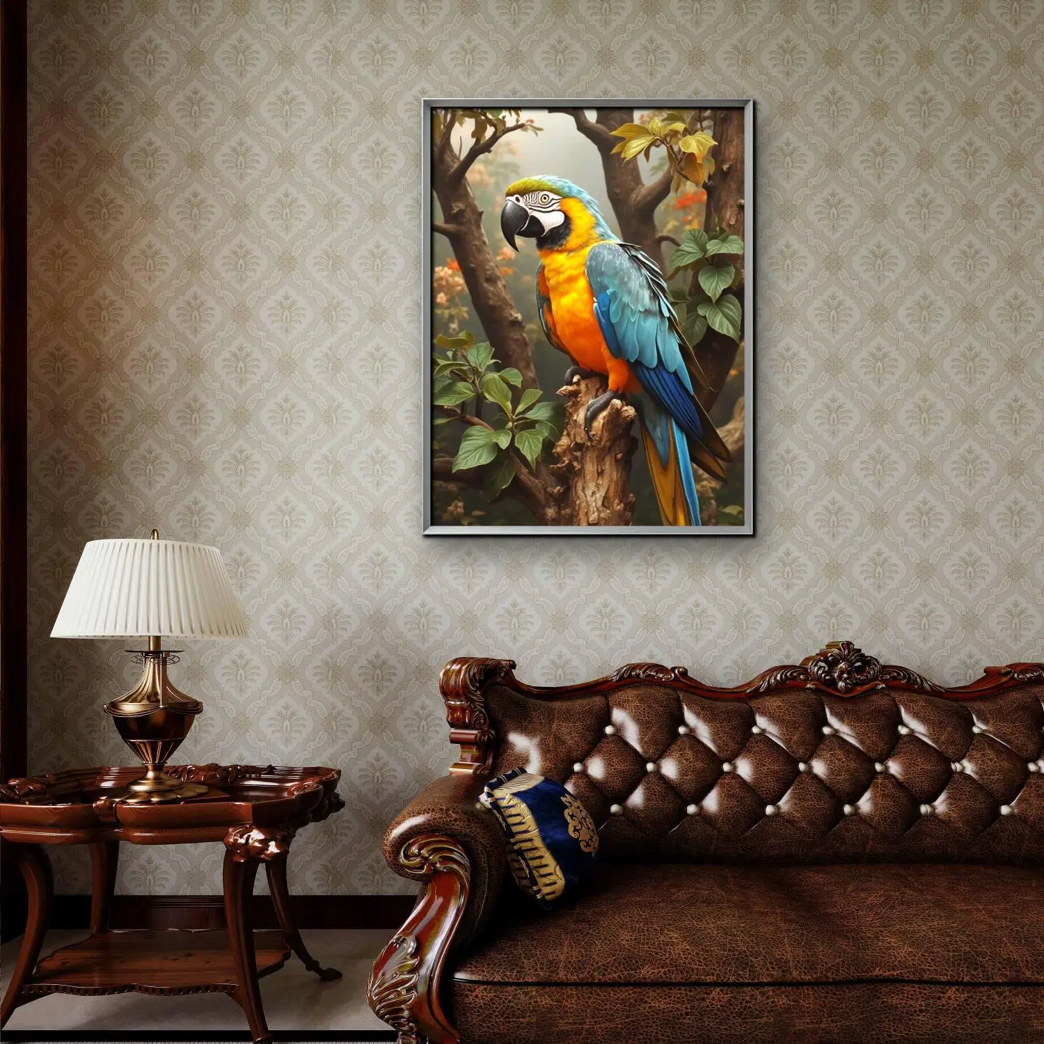 New Flowers And Birds 5D Diamond Painting Kits Cute Animal Parrot Woodpecker DIY Rhinestones Embroidery Cross-stitch Home Decor - view 2