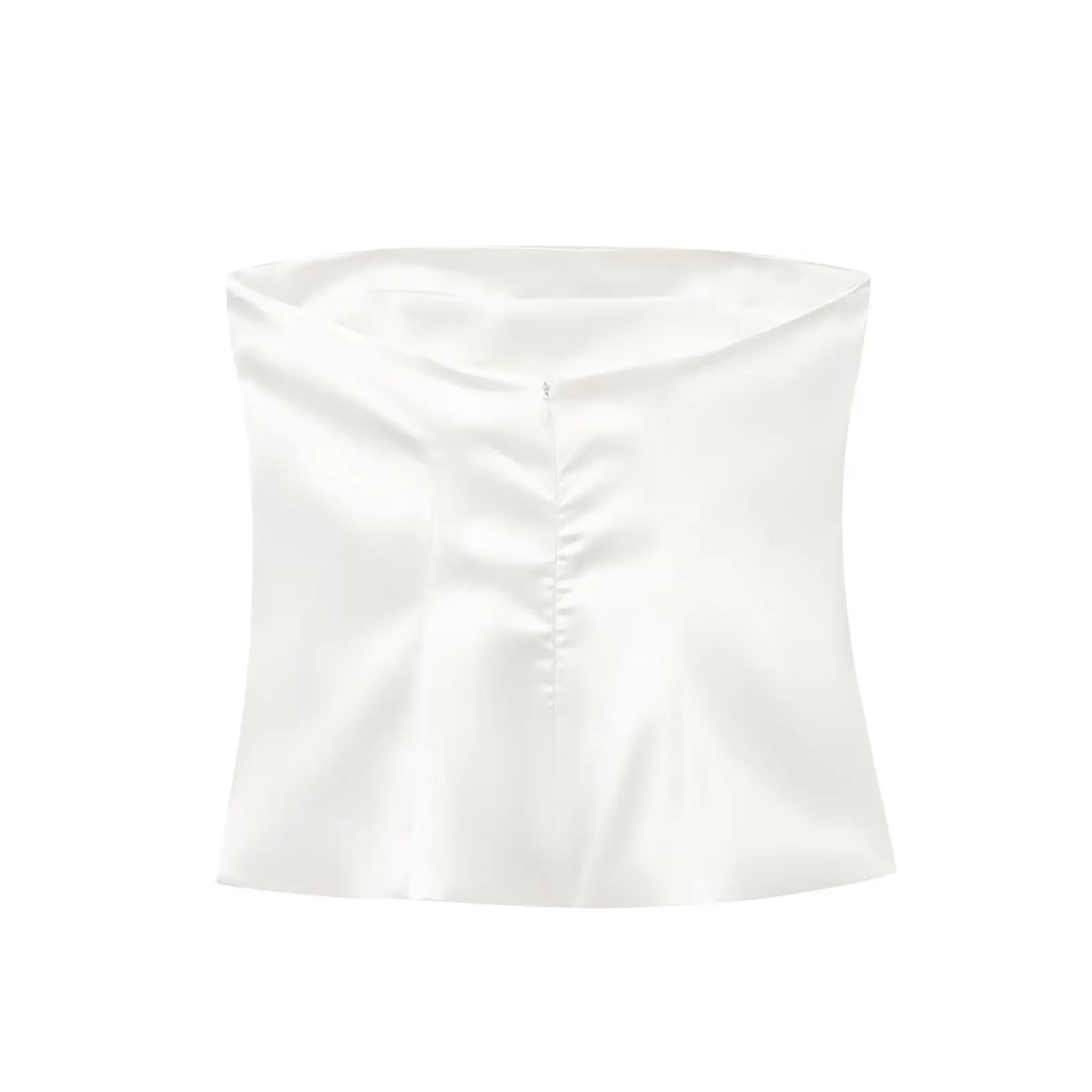 エレシルクサテンツートーンレディースクロップトップ春新作スレJNLEAOGハイウエストワークウェアドクサマーファイオンレディース服