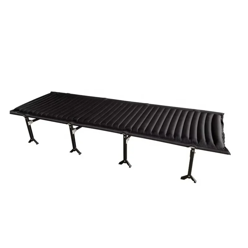 

High Quality Aluminum Camping Cot Inflatable Pad Foldable Outdoor Sleeping Bed with Aluminum Frame High Capacity