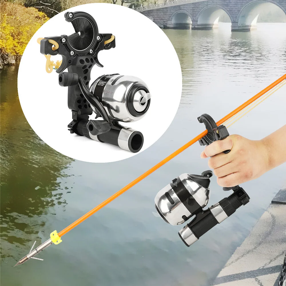 Bowfishing Slingshot Catapult Kit Slingbow Bow Arrow Set for Adults Outdoor Fishing Hunting Shooting Archery Sports Accessories