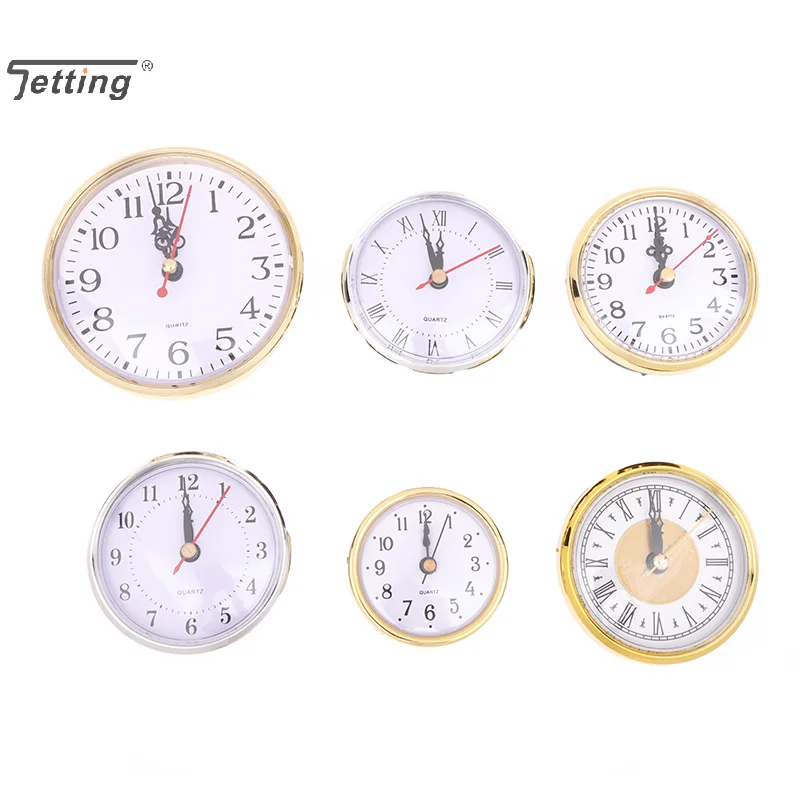 1PC DIY Quartz Clock Insert Movement Roman Bedside Antique Watch Desk Decoration Accessories 65/80/110mm