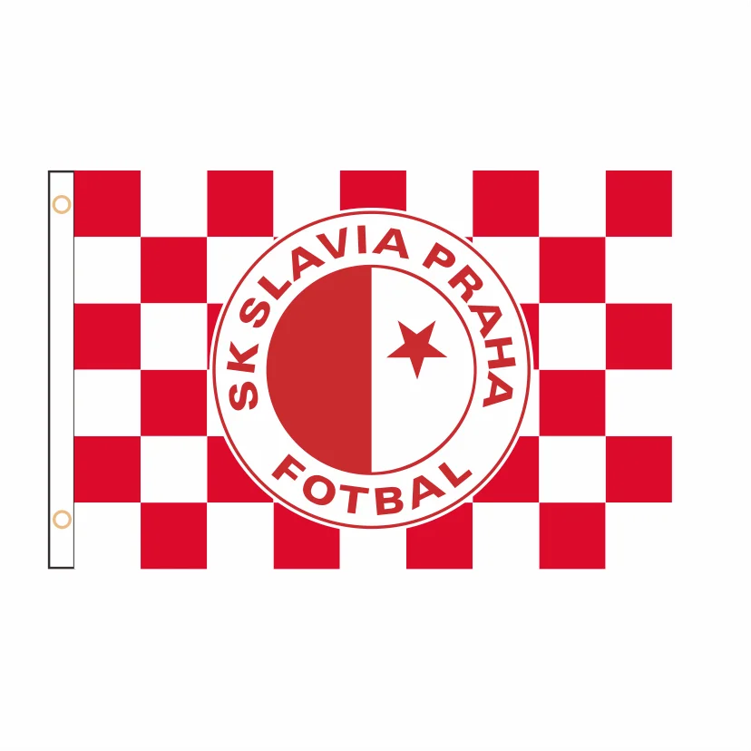 Banderines de bandera SK Slavia Praha personalizados, 2 pies x 3 pies, 3 pies x 5 pies, QZ-186