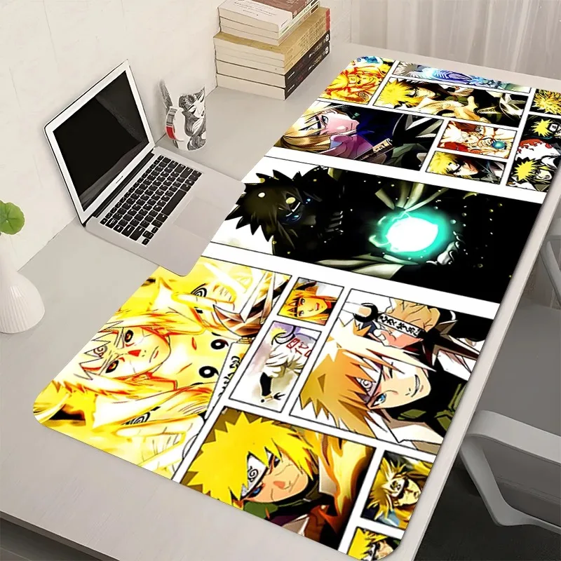 لوحة ماوس للكمبيوتر المحمول N-Naruto Minato N-Namikaze أنيمي ماوس مكتب لوحة المفاتيح لينة حصيرة مكتبية المطاط ماوس حصيرة الألعاب PC السجاد البساط
