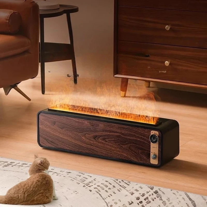 Humidifier Home Decoration Designer Silent Large-capacity Atomized Flame Home Fireplace Bedroom Simulated Flame Fireplaces