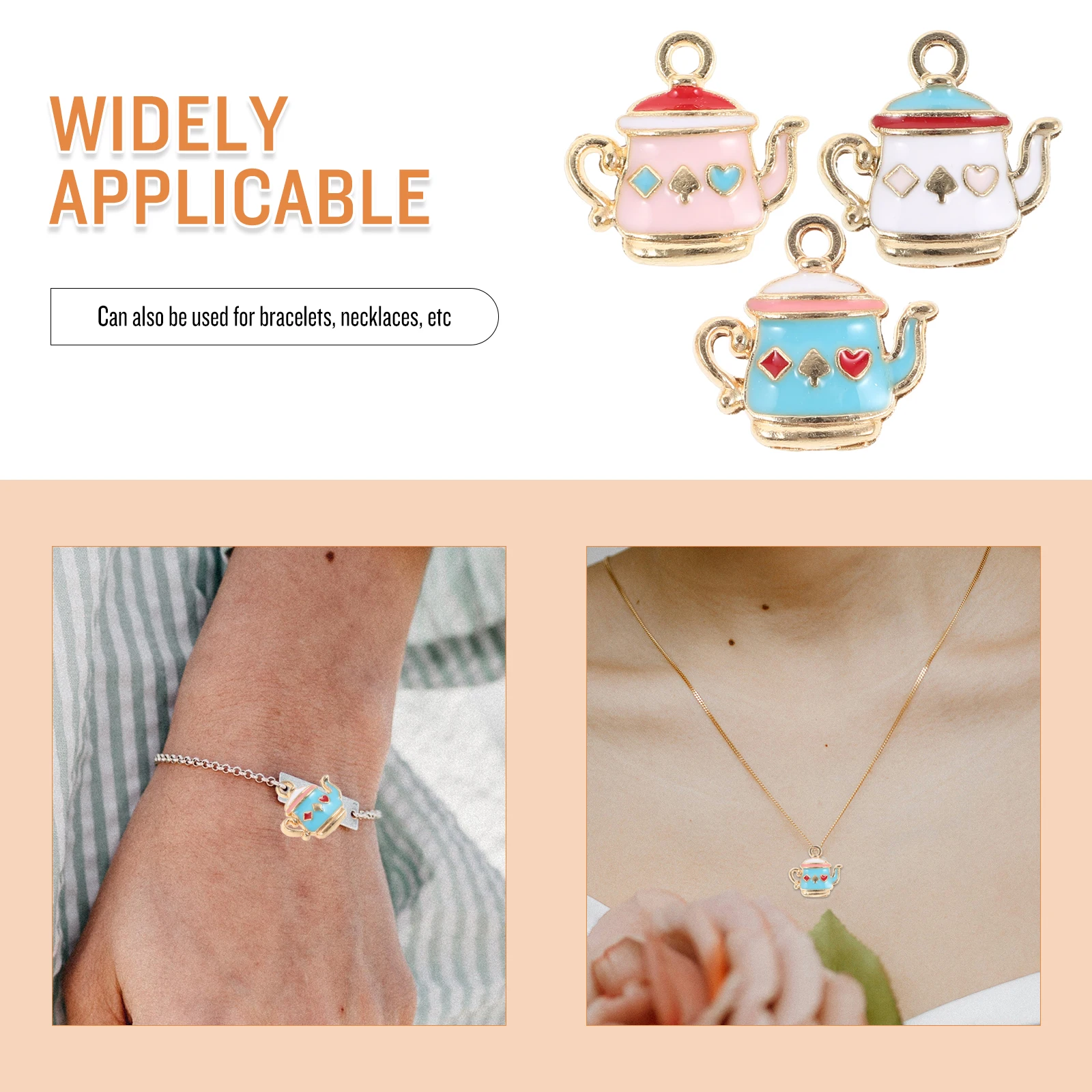 

30 шт., подвески в виде чайника, сделай сам, изготовление ювелирных изделий, подвески, принадлежности для ожерелья, браслета, брелка, серьги, легкая фурнитура из цинкового сплава