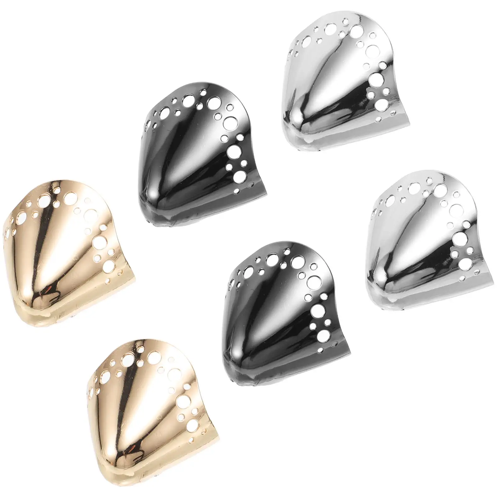 

3 Pairs Protector Metal Toe Protectors Durable Shoe Tip Metal Shoes Pointed Protector Covers Repair Decoration Pump Accessories