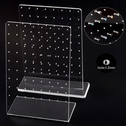 2 Maten Acryl Sieraden Staan Voor Oorbellen Oorstekers Tonen Plastic Sieraden Display Rack Metal Stand Organizer Houder Voor Kettingen