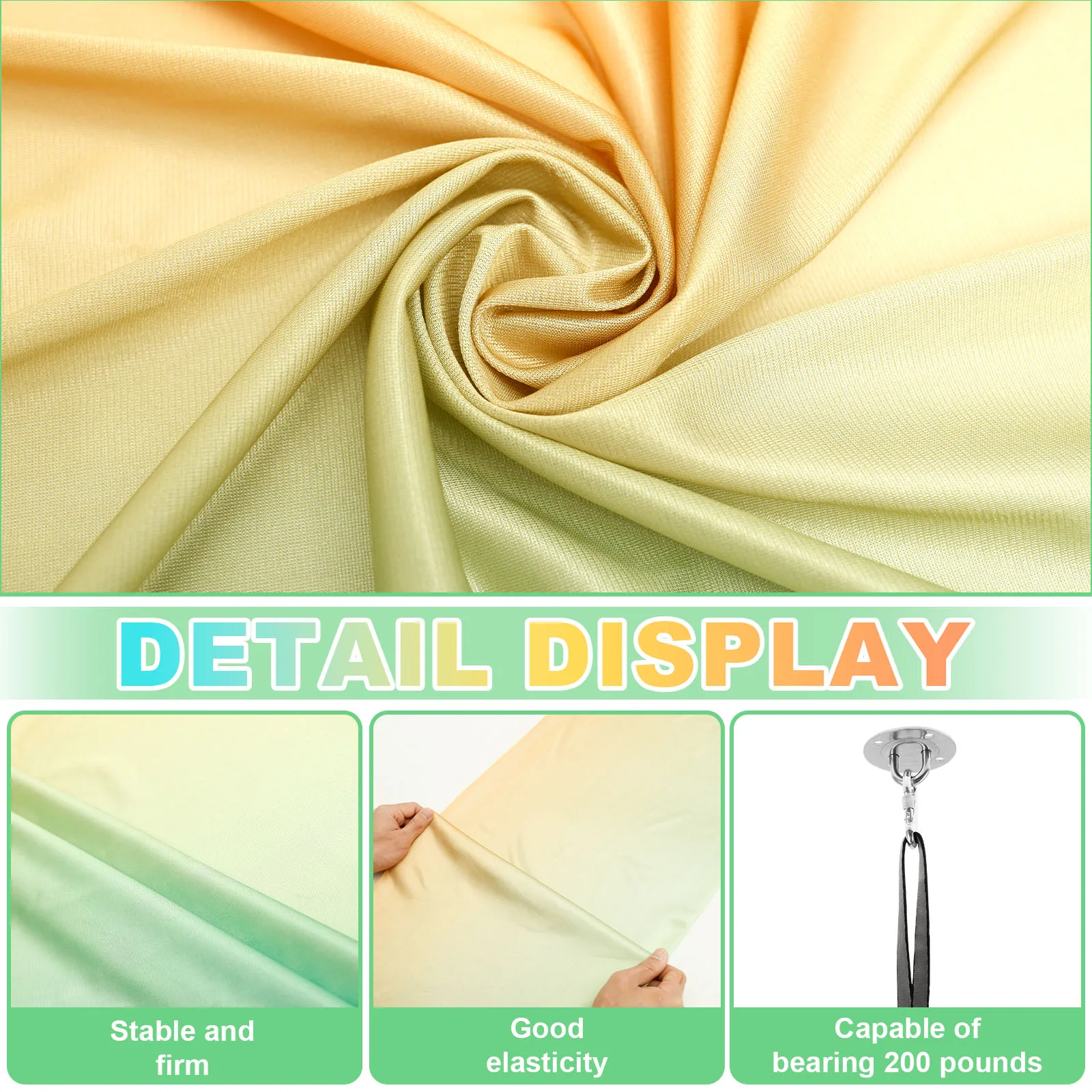 أرجوحة حسية مهدئة للعلاج بالضغط أرجوحة للعلاج الداخلي والخارجي للأطفال سهلة التركيب