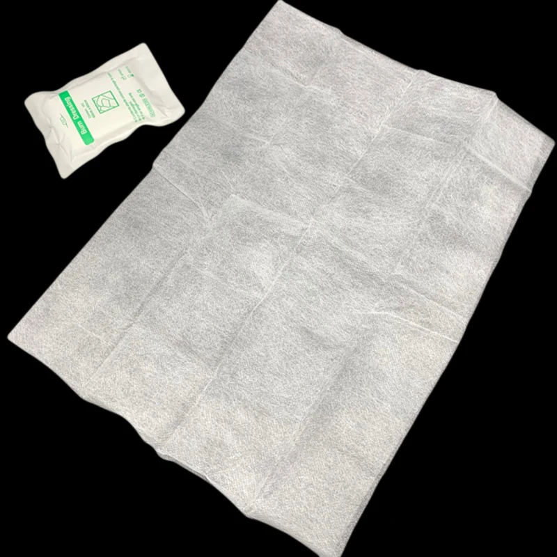 10 pz Non tessuto medico scottatura bruciare medicazione emostatica Pad cura delle ferite Trauma della pelle emergenza pronto soccorso Bandaging garza