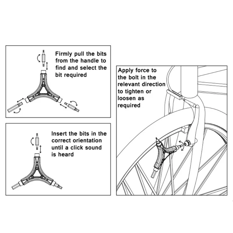 Y Shaped Wrench 3 Way 2/2.5/3/4/5/6 mm Spanner Bike Allen for Key Hexagonal Service Repair Wrenches MTB Road Bik