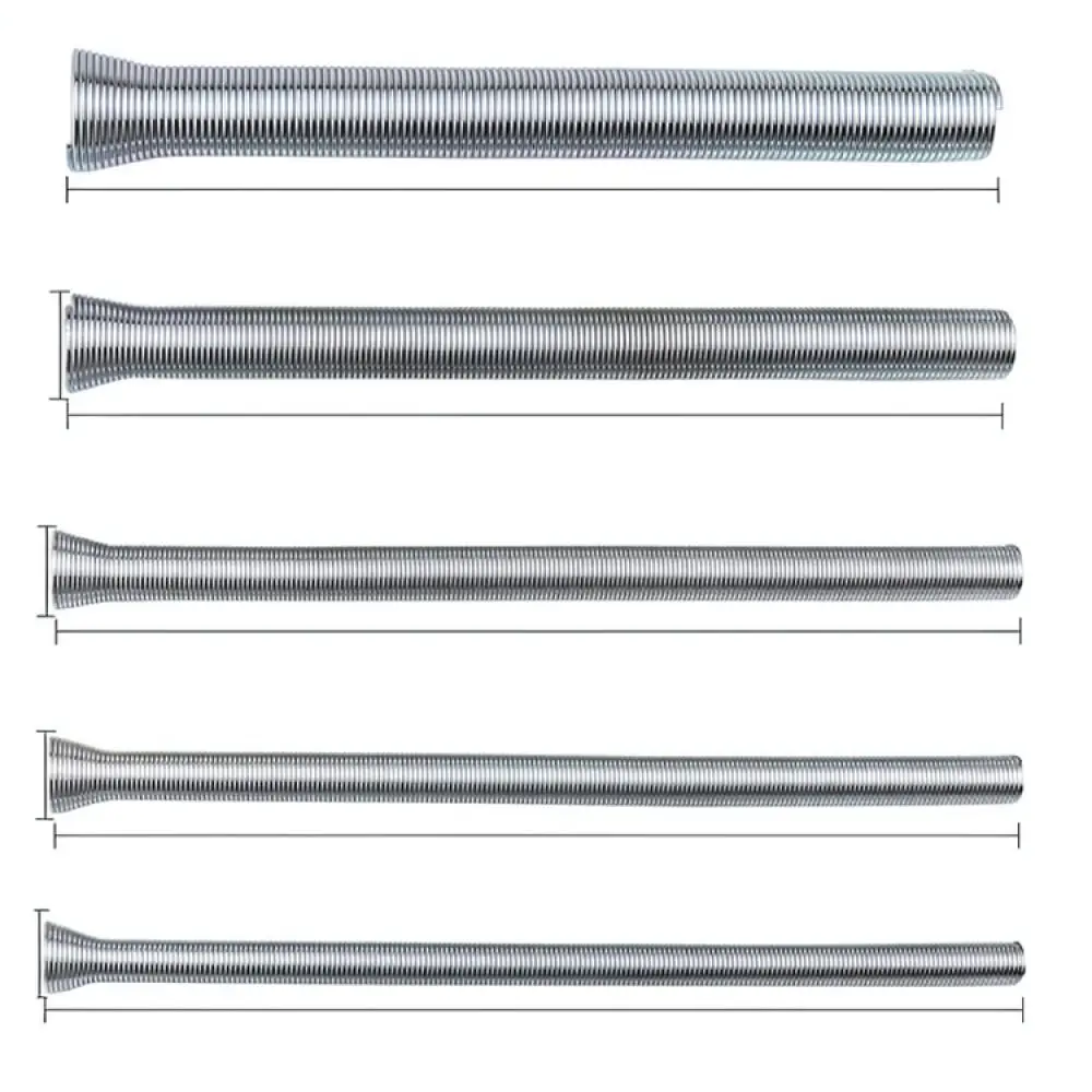 Manual Tubing Spring Bender For QST EXPRESS HVAC Repair Tool Flexible Steel Pipe Coil Expander Installation Equipment