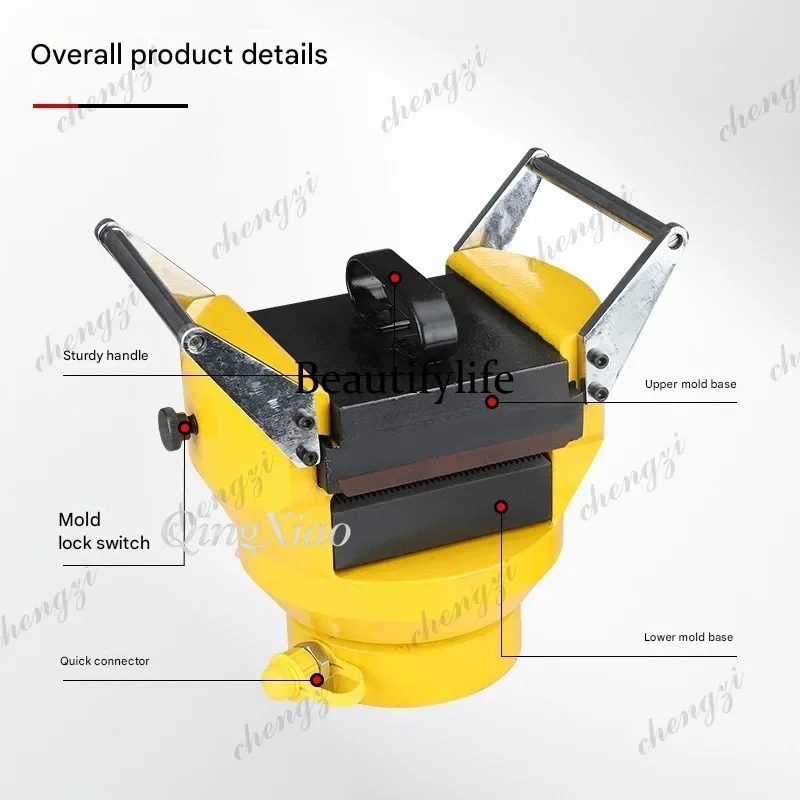 HR  Industrial Split Type Hydraulic Busbar Embossing Machine For Copper Aluminum Busbar Pressing With Manual Electric Hydraul view 5