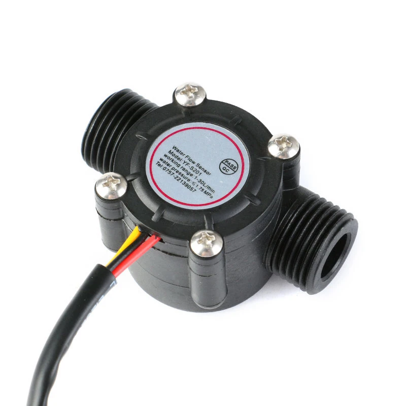 1~50Pcs YF-S201 Water Flow Sensor/4 Points G1/2 Interface Water Heater Water Dispenser Water Dispenser Hall Flowmeter