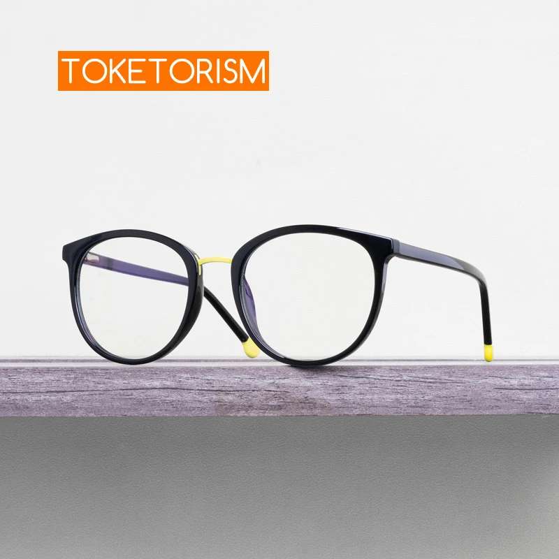 Toketorism Fashion Big Glasses For Men Anti Blue Light Women's Eyewear TR90 Optical Frame 4112