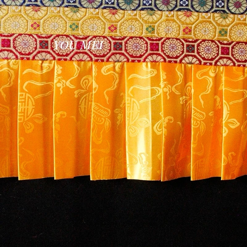 Buddhist Hall Arrangement Hanging Decoration,Tibetan-Style Embroidery Eight Auspicious Table Skirt Curtain,Prayer Flag Curtain view 5