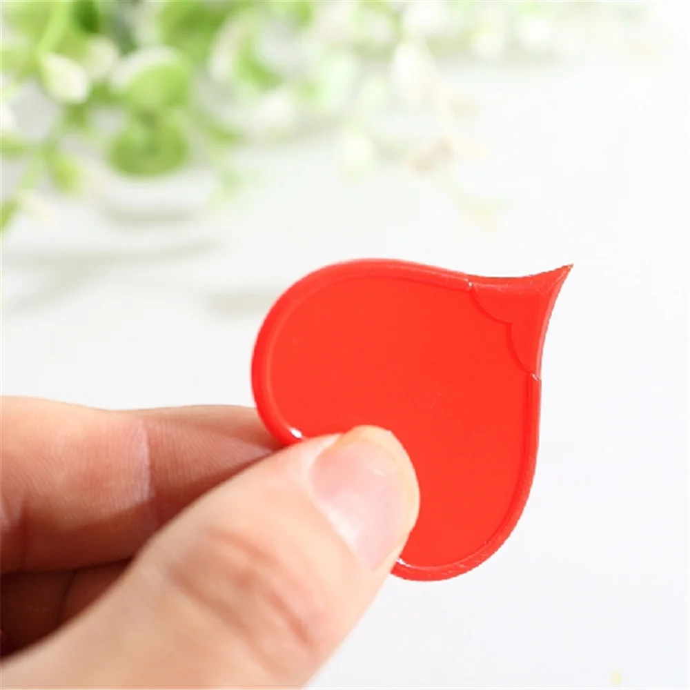 플라스틱 상자 패키지 레터 오프너, 사무실 장비, 안전 하트 모양, 로트당 20 개