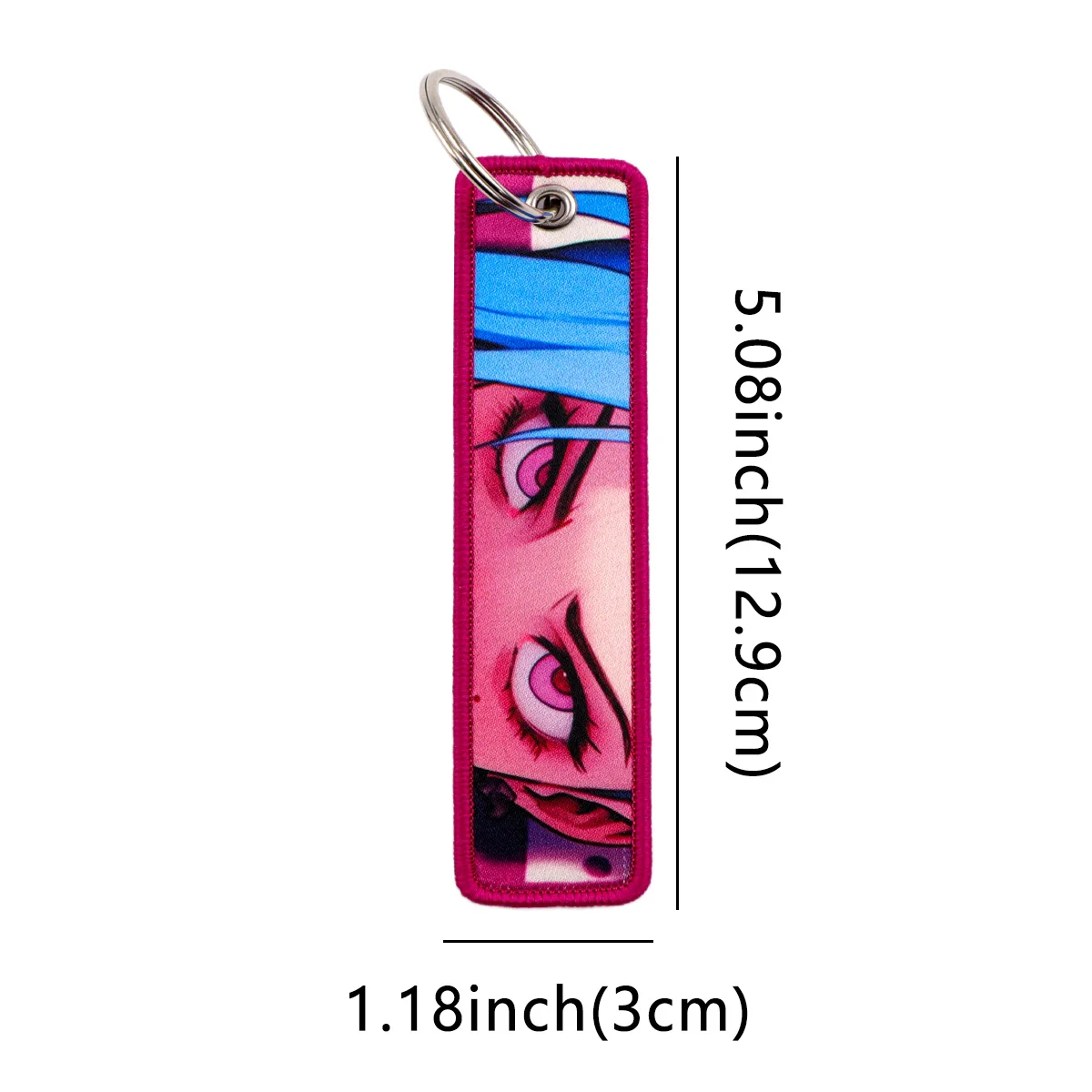 1 Pcs Cool Game Girl Keychain for Motorcycles Men Women Key Fobs Holder Key Tag Key Ring Key Accessories Fans Gifts view 2