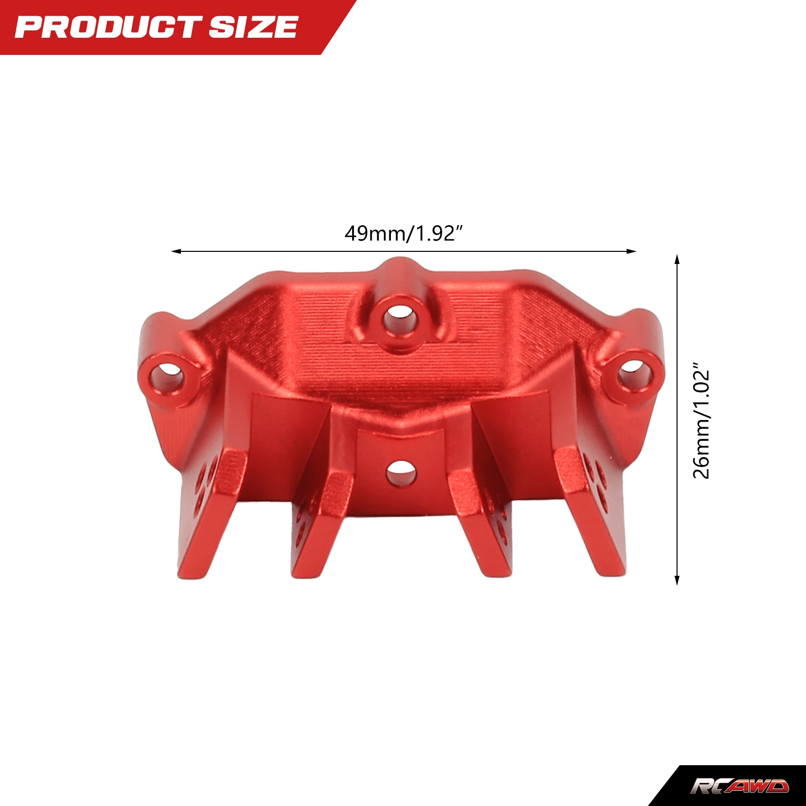 Obudowa osi ze stopu aluminium górny drążek poprzeczny do 1-10 Losi Baja Rey Hammer Rey U4 RC car Upgrded część