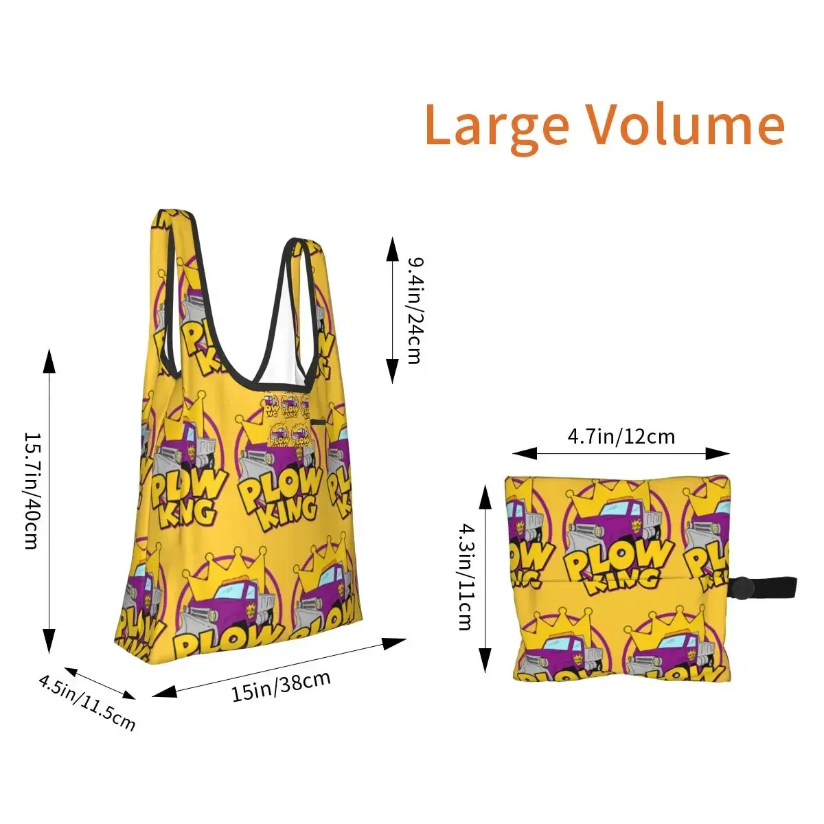 Plow King The Healthy Competition Shopping Bag Portable Tote Bags Reusable Shoulder Shopper Bag Grocery Handbag
