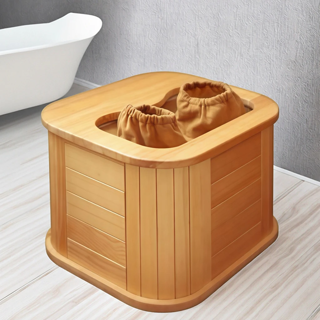 

Foot Bath Sauna Bucket Home Portable Infrared Foot Bath Tub And Wooden