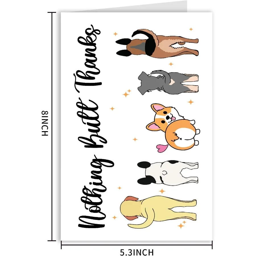 لطيف الكلب شكرا لك بطاقة للمعلمين بوس الأصدقاء مضحك التقدير هدايا للنساء الرجال الهدايا البيطرية لا شيء بعقب شكرا P #2