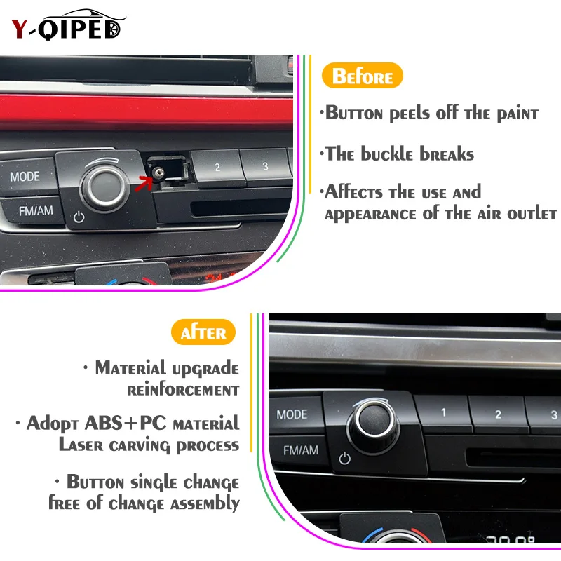 Dashboard Air Conditioning AC Temperature Control Button For BMW 1 2 3 4 F Series F20 F21 F22 F30  F31 F35 F34 F36 F44 F45 F46