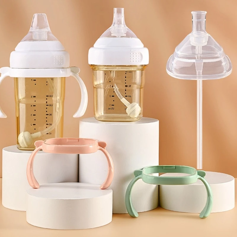 1pc Baby Bottle Handles Soft Safe Handle For hegen Milk Drinking Silicone Feeding Bottle Cover Home Baby Feeding Accessories