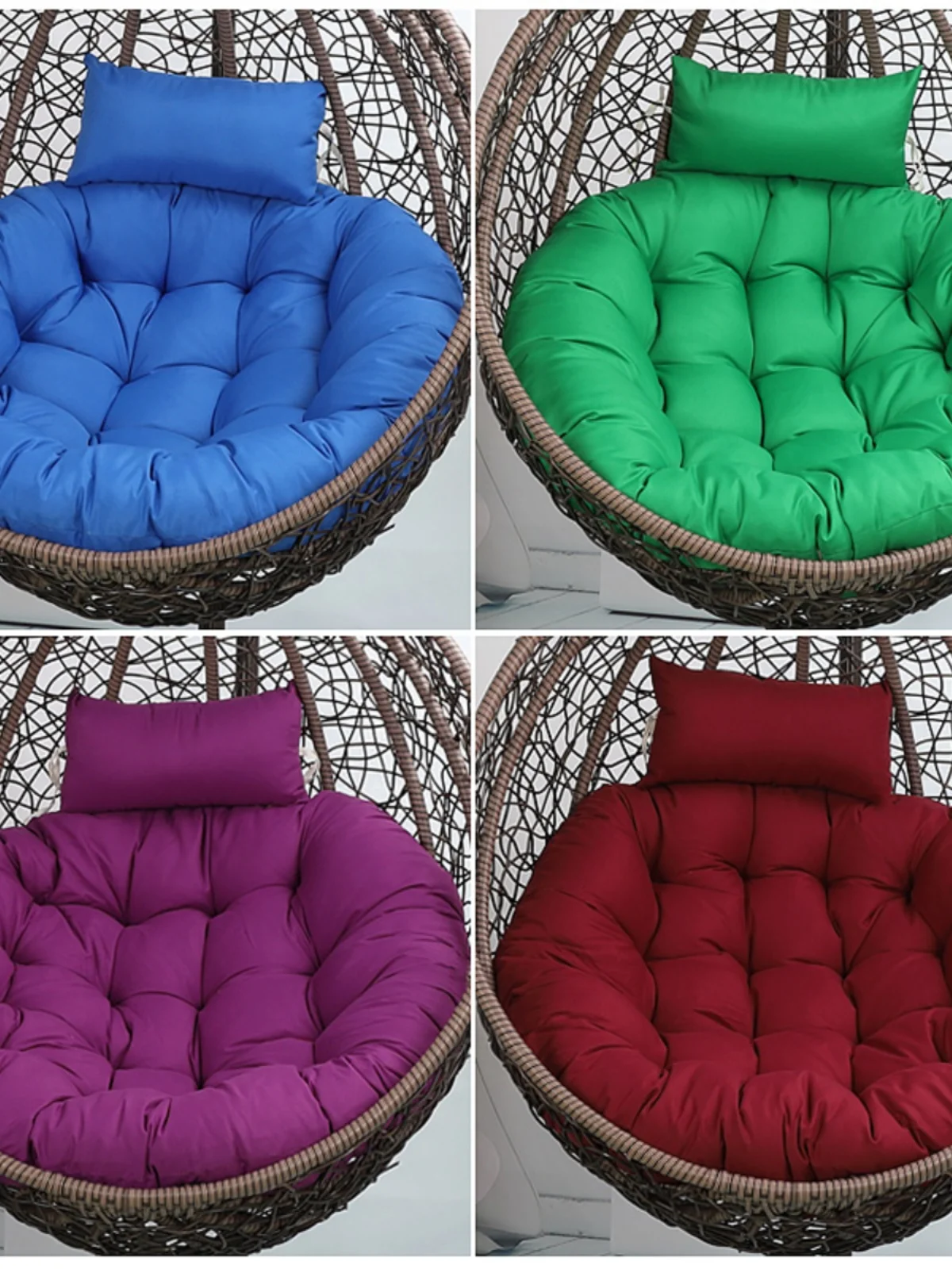 

Thiened Nest Chair Pad Swing Chair Hammo Single Person Detachable Waable round Wier Chair Cuion Modern Simple Sle