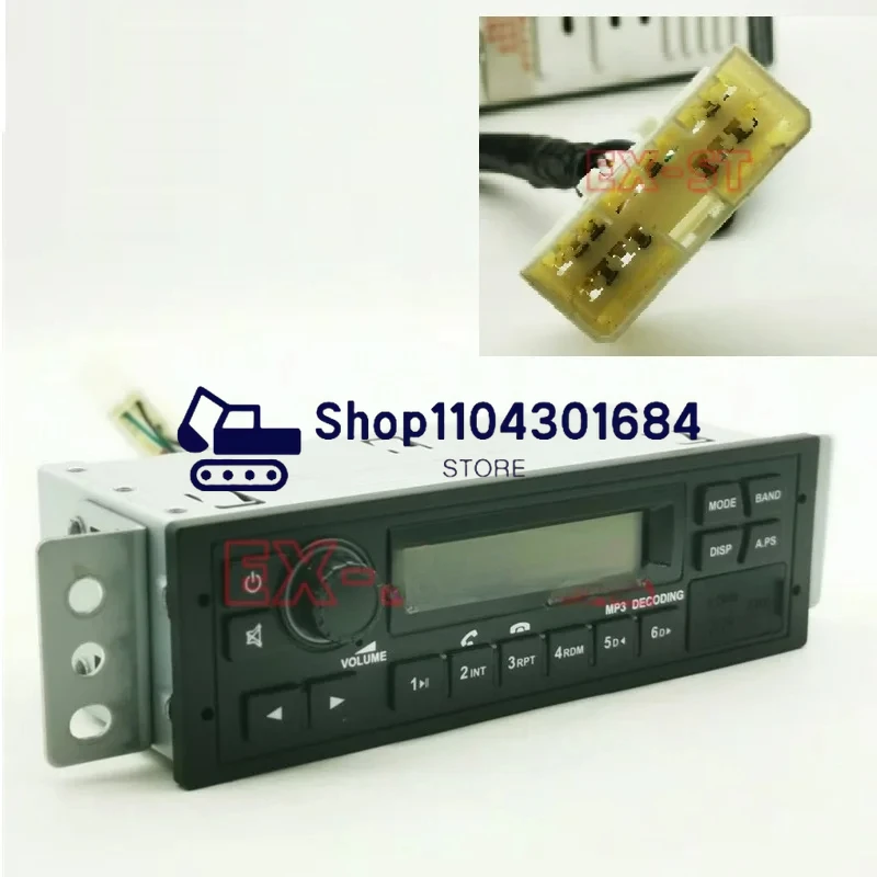 

24 В радио MP3 USB-ПЛЕЕР DOOSAN Экскаватор DH215-7,DX215,DX380,DX140,SOLAR 150