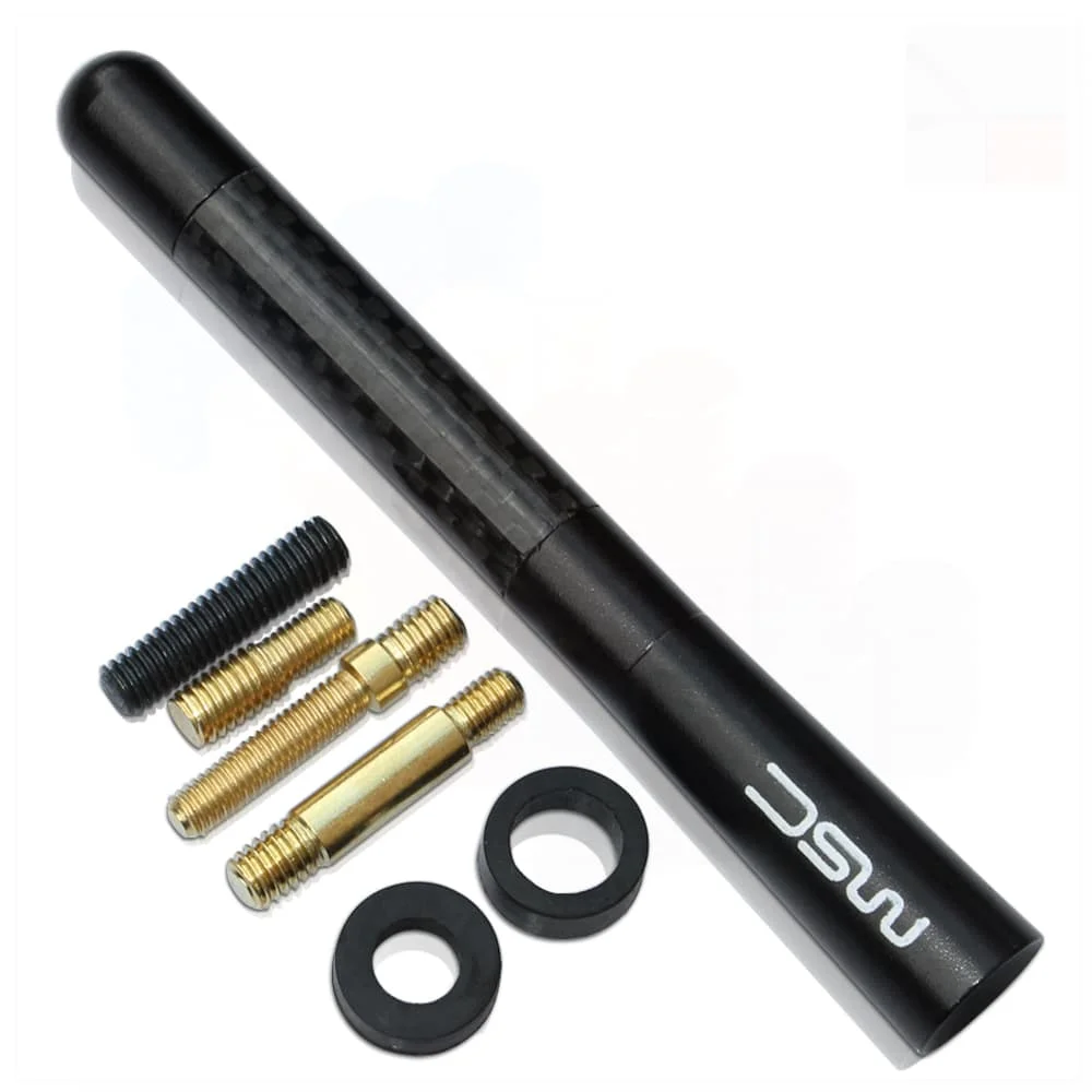 Antena de carro estilo wrc, rádio fm de fibra de carbono para dodge calibre ram 1500 caravana viagem x5 stratus nitro neon durango dako