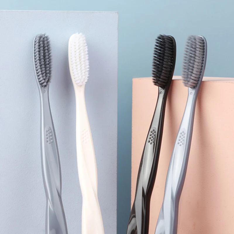 1pc Super Soft Bristles Toothbrush For Men Women Dental Care Toothbrush Brush Oral Care Remove Smoke Stains Coffee Stains