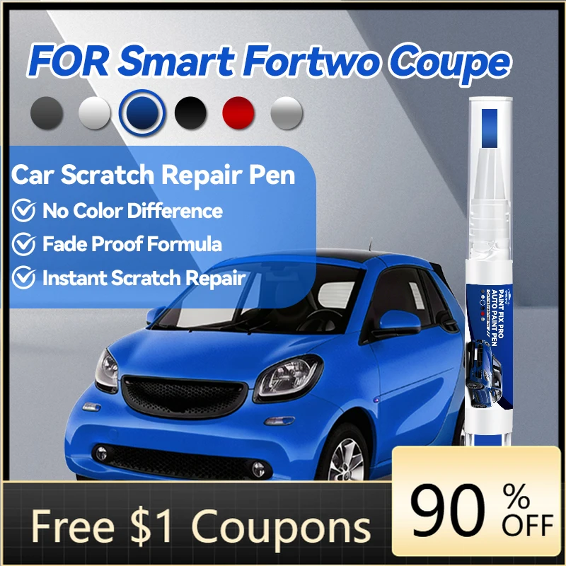 

Инструменты и аксессуары для автомобилей: Ручка для ремонта краски Smart Fortwo Coupe, средство для удаления царапин, DIY аксессуары для авто, черный, серебристый.