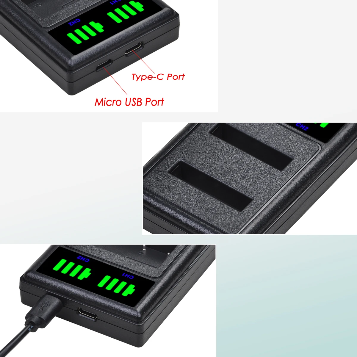 LI-50B Li50b แบตเตอรี่ + LED Dual Charger สำหรับ Olympus SZ-10 SZ-12 SZ-15 SZ-16HIS Sz-20 TG-610 TG-630HIS TG-810 TG-820 TG-830