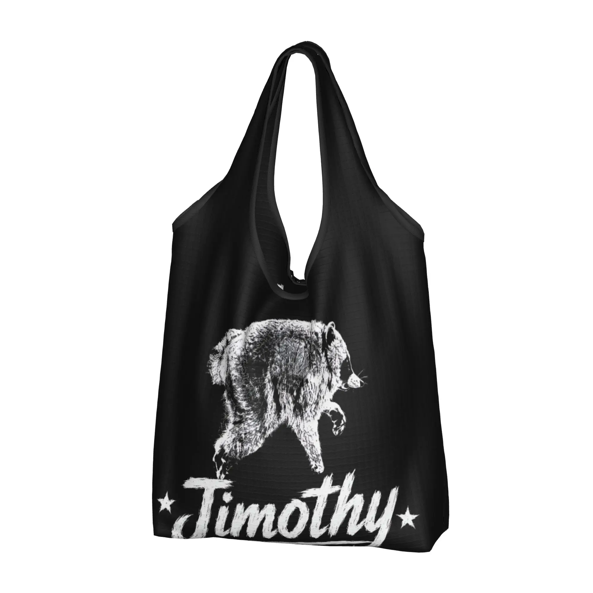 Recycling Jimothy Raccoon Shopping Bag Women Tote Bag Portable Seattle  Grocery Shopper Bags