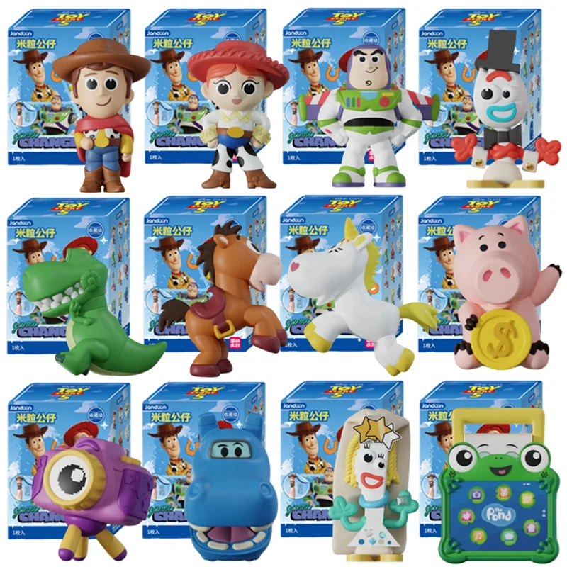 Jandoon Blind Box Toy Story Woody, Jessie, Buzz Lightyear, Bullseye, Forky, Rex, Snappy Spielzeugfiguren, Niedliche Sammelfiguren, Geschenk