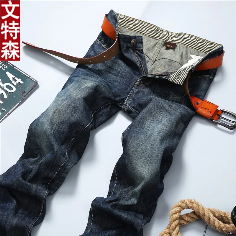 

Loose Straight Leg Jeans for Young Men Casual Comfortable Breathable Faionable Straight Cut Jeans All Seasons Wear