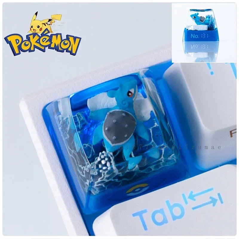 Japan Anime Pokemon Custom Resin Micro Transparent KeyCap Snorlax Keycaps Mechanical Creative Computer Keyboard Cap Cute Gift