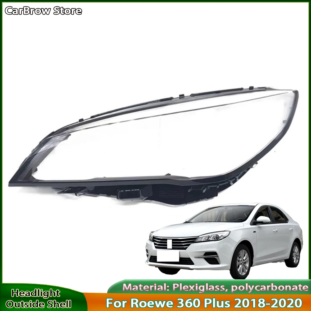 

For Roewe 360 Plus 2018 2019 2020 Car Front Headlight Cover Auto Headlamp Lampshade Lampcover Head Lamp light Lens Shell Caps
