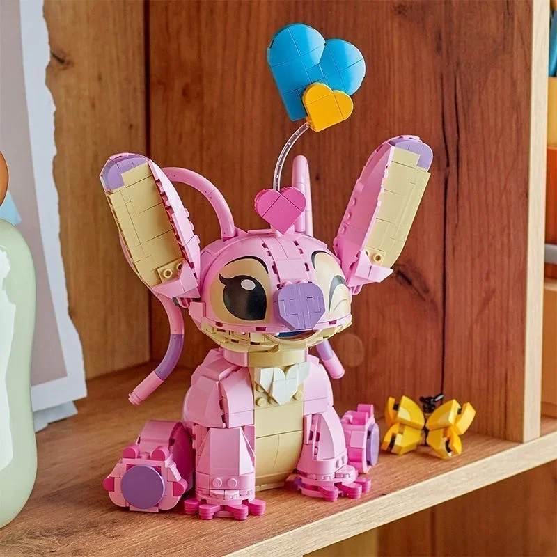 

New Stitch Angel CP Building Blocks Cartoon Construction Assembly Toys for Boys and Girls Birthday Gifts