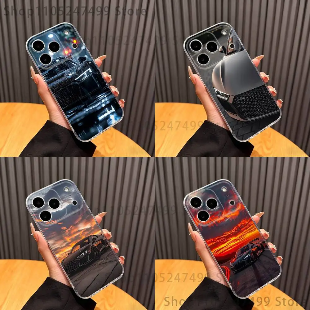 

Full of dynamism A-Audi-ES car Phone Case For iPhone 17,16,15,14,13,12,11 Pro,Max,Plus,XR,Mini,E Clear Full-coverage Soft Cover