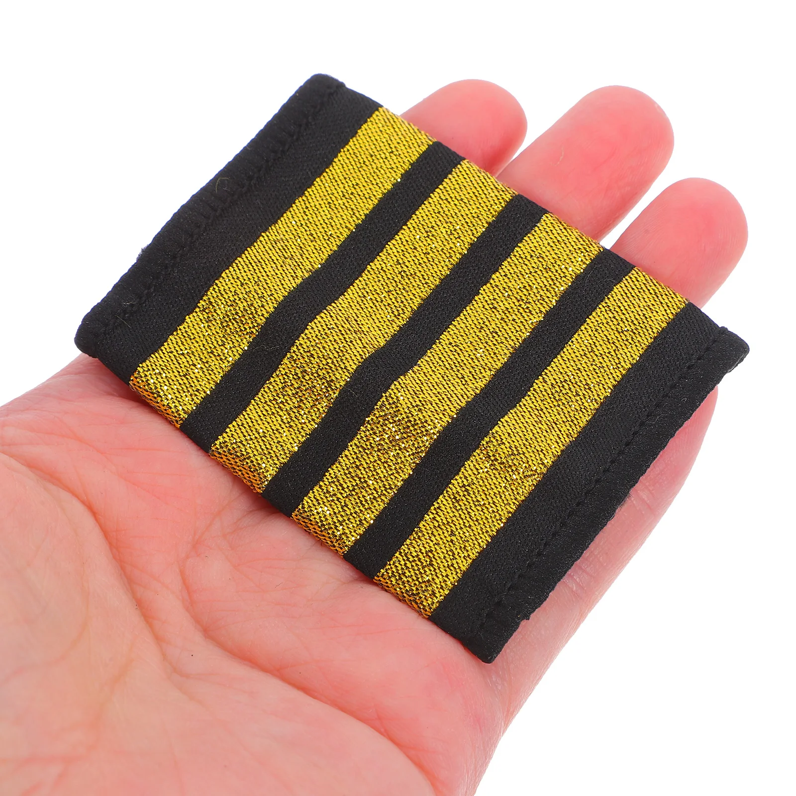 

Pilot's Epaulettes Airplane Costume Captain Uniform Bars Epaulets Airline Shoulder Boards Clothing Badge Aviation Cosplay