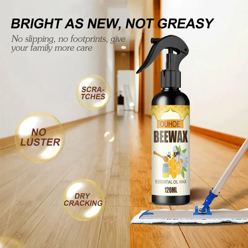 Natural Micro-Molecularized Beeswax Spray Repair Beeswax Spray Cleaner Furniture Polish Waterproof Dry Proof